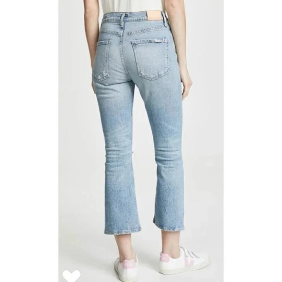 NWT Citizens of Humanity Demy Cropped High Rise Kick Flare Jeans Light Wash - Picture 5 of 15